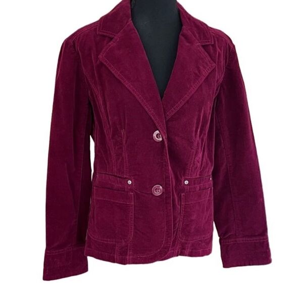 New with tags Chico’s Ricky Lavish Cord jacket , color called Sachet, size 1 - Picture 4 of 6